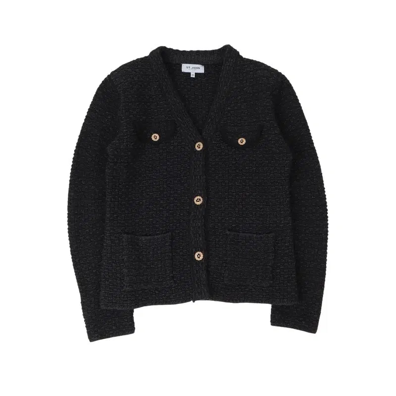 [BUNJANG] St. John Blue Label 21FW Gold Button Tweed Jacket / Stjohn 센존 블루라벨 21FW 골드버튼 트위드 자켓