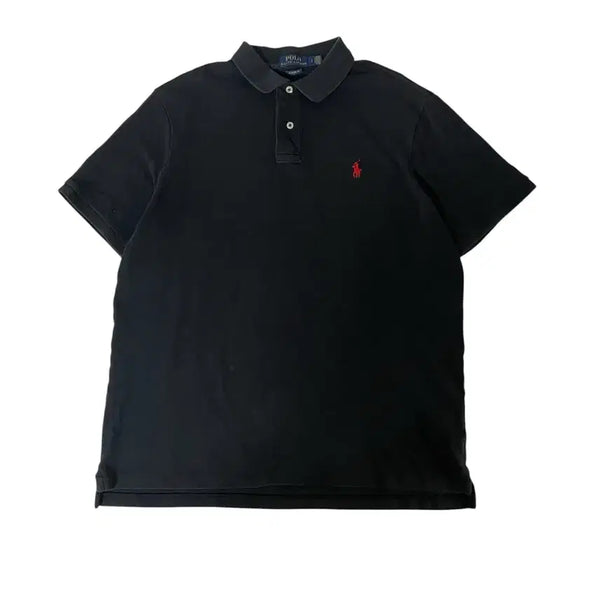 [BUNJANG] Polo Ralph Lauren Black Collar T-Shirt Classic Fit / 폴로 랄프로렌 검정반팔 카라티