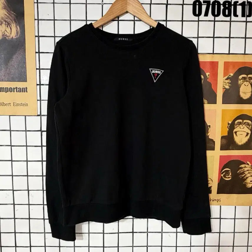 [BUNJANG] Guess Sweatshirt Black Size S / 게스 맨투맨 블랙 S