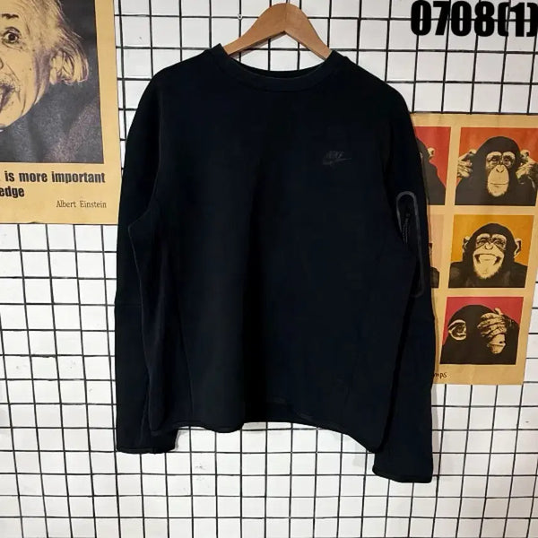 [BUNJANG] Nike Tech Fleece Sweatshirt Black L / 나이키 테크 플리스 맨투맨 블랙 L