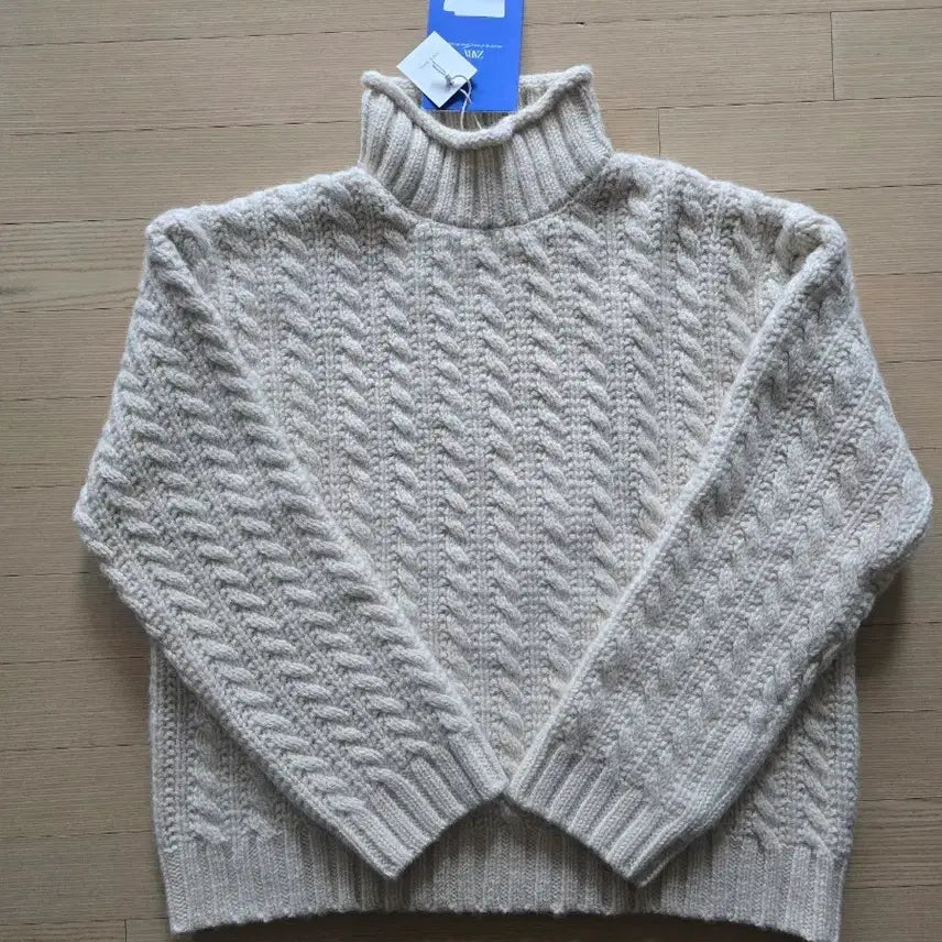 [BUNJANG] Zara x Aaron Levine 100% Wool Turtle Neck Knit L / 자라 x 아론 레빈 aaron levine 터틀넥 울 100% 니트 L