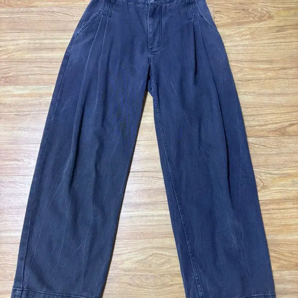 [BUNJANG] Noun Curved Grey Denim Size 1 / 노운 커브드 그레이 1