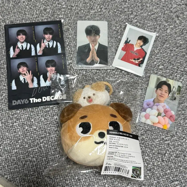 [BUNJANG] DAY6 Young K (Dowoon) Denimals Lil Face Doll & Photocard Set / 데이식스 도운 포카 데니멀즈 릴페이스 세트 돈