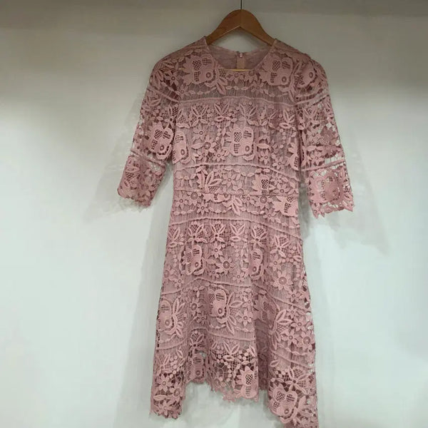 [BUNJANG] Jill Stuart Pink Lace Dress / 질스튜어트 핑크 레이스 원피스 55