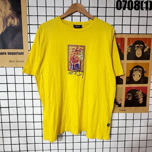 [BUNJANG] NERDY Yellow Teddy Bear T-Shirt Size M / NERDY 노란색 테디베어 반팔티 M