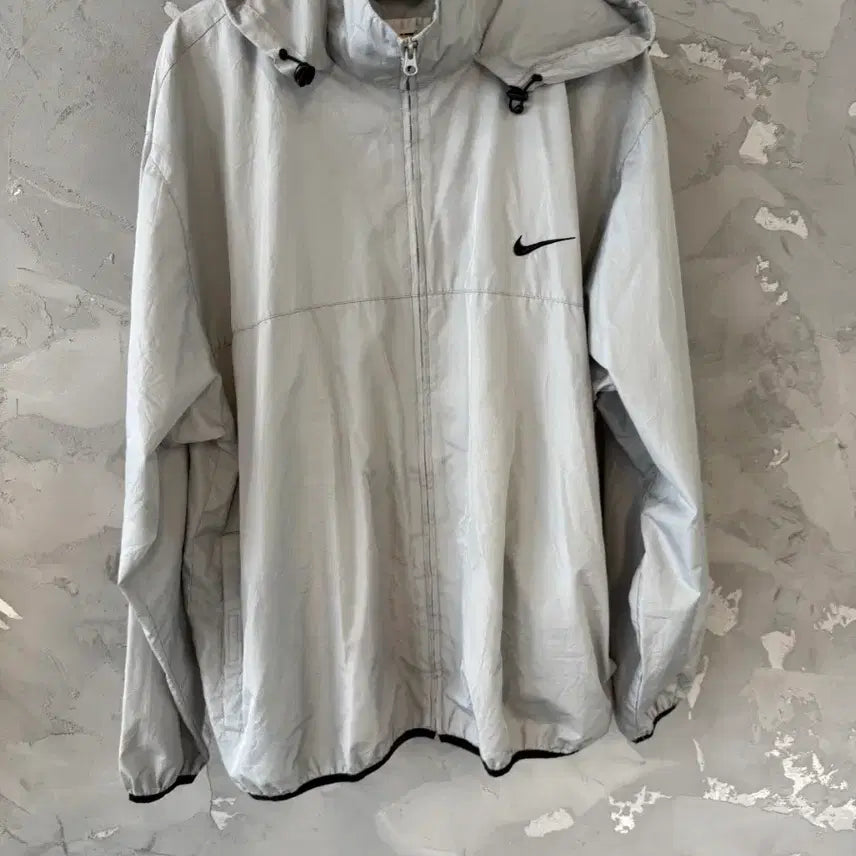 [BUNJANG] Nike Windbreaker Jacket Light Grey XL / 나이키 바람막이 점퍼 라이트 그레이 xl