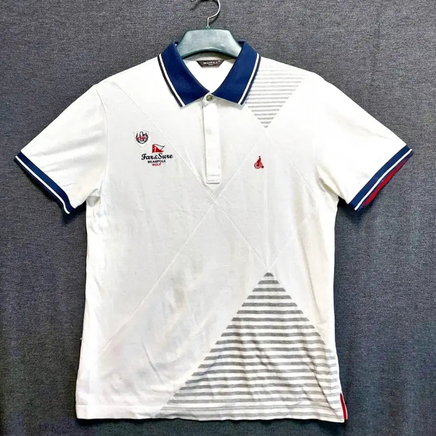 [BUNJANG] Beanpole Golf Half-Zip Short-Sleeve Polo T-shirt Size 100 / 빈폴골프 반집업반팔티100 폴로 카라티