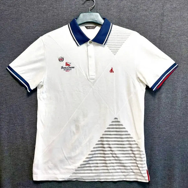 [BUNJANG] Beanpole Golf Half-Zip Short-Sleeve Polo T-shirt Size 100 / 빈폴골프 반집업반팔티100 폴로 카라티