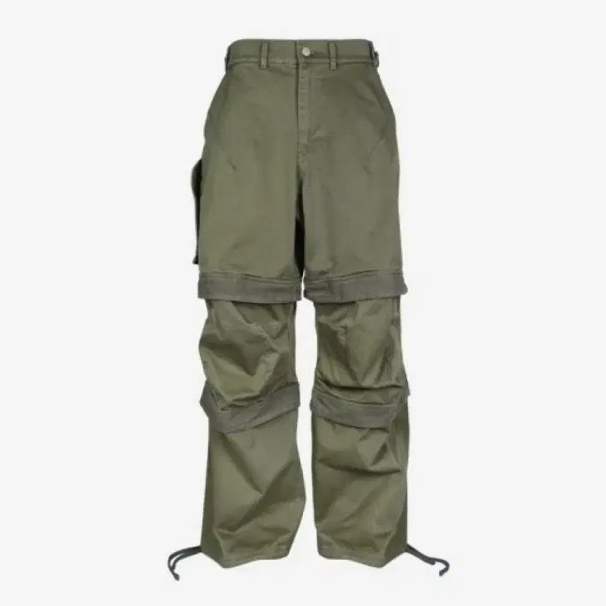 [BUNJANG] From Wear Layered Work Pants Olive Khaki / [2] 파프롬왓 레이어드 워크 팬츠 올리브 카키