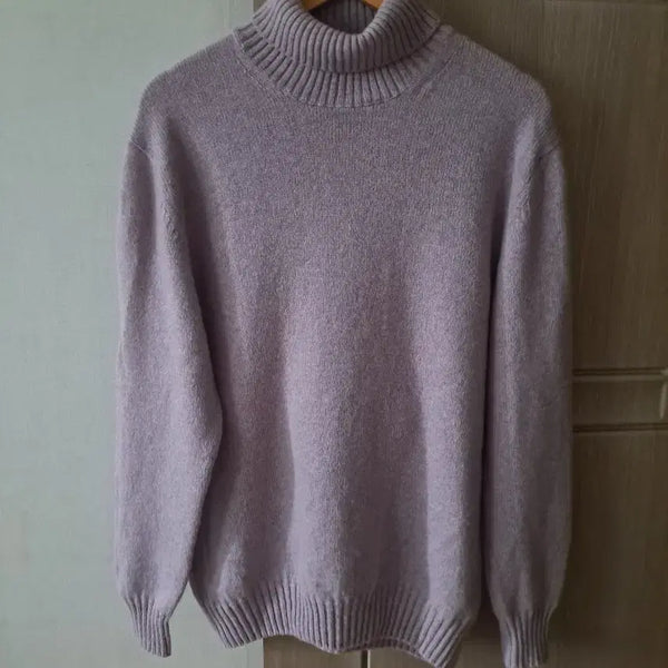 [BUNJANG] Settefili Cashmere 100% Cashmere Mock Neck Knit Lavender / Settefili Cashmere 세티필리 100%캐시미어 목티