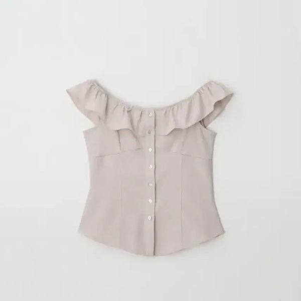 [BUNJANG] JENNIE-O Shelly Frill Blouse / 제니오 셸리 프릴 블라우스