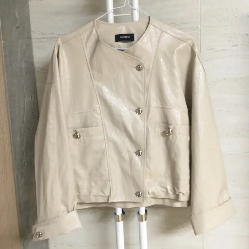 [BUNJANG] SYSTEM 23 Leather Jacket / SYSTEM 시스템 23 레더 자켓 55