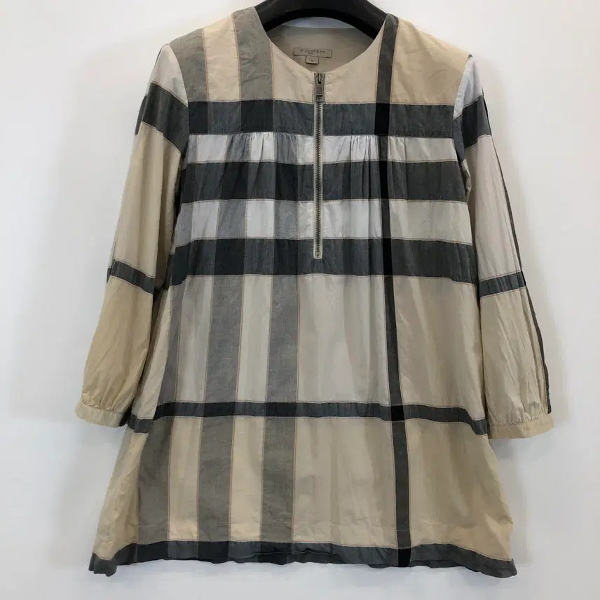 [BUNJANG] Burberry Brit Classic Signature Tunic Shirt Dress M / 버버리브릿 클래식 시그니처 원피스셔츠 M