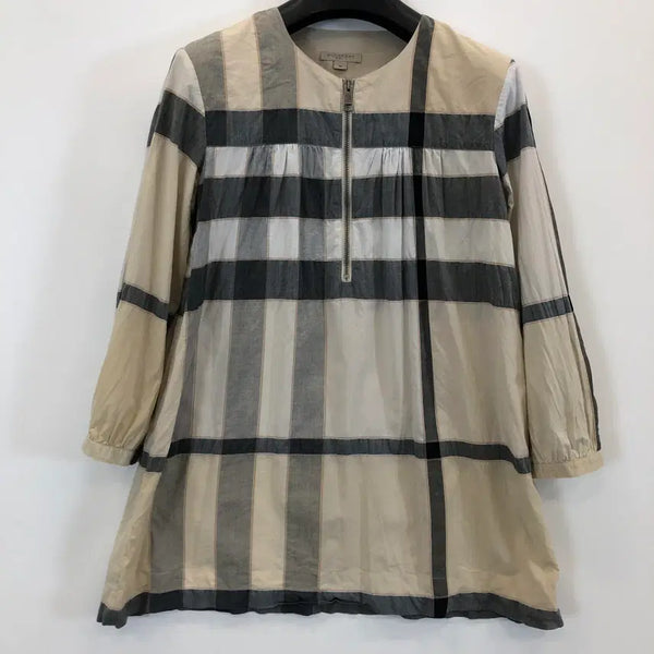 [BUNJANG] Burberry Brit Classic Signature Tunic Shirt Dress M / 버버리브릿 클래식 시그니처 원피스셔츠 M