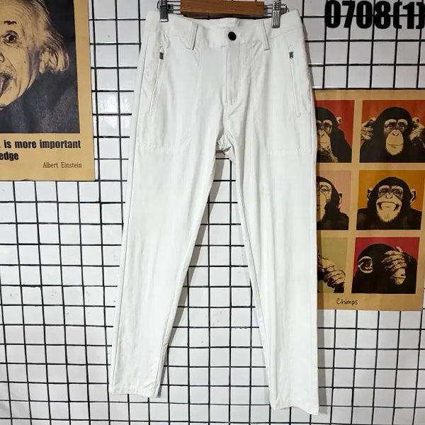[BUNJANG] Men's White Slacks Pants Size S / 화이트 팬츠 남성바지 S
