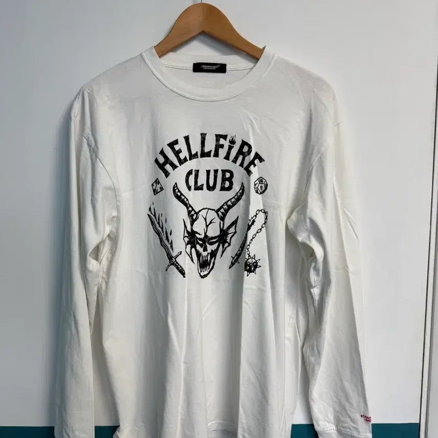 [BUNJANG] Undercover x Stranger Things Hellfire Club Long Sleeve Shirt / 언더커버 x 기묘한 이야기 헬파이어 클럽 롱슬리브