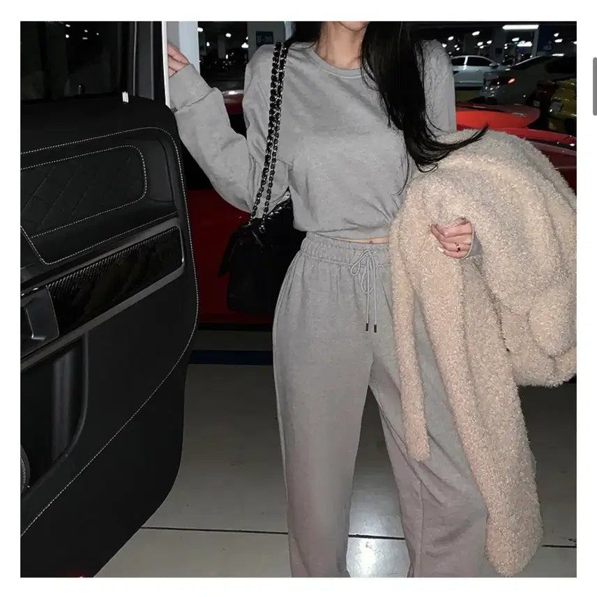 [BUNJANG] Guz Training Pants (Gray) / 구즈 제작 일자 트레이닝 pt (그레이 )