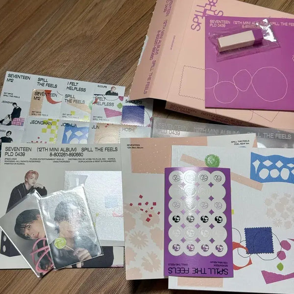 [BUNJANG] SEVENTEEN 12th Mini Album 'SPill the Feels' Standard Album with POB / 세븐틴 미니 12집 spill the feels 일반 앨범 3종  특전있