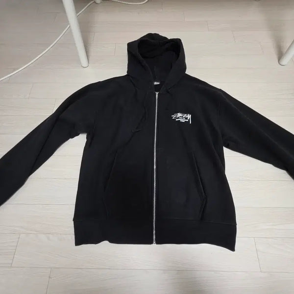 [BUNJANG] Stussy Beat Sound Zip Hoodie Black XXL / 스투시 비트 사운드 집 후드 블랙 xxl