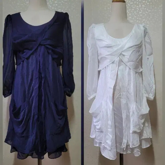 [BUNJANG] Chiffon Wrap Dress Bundle Set / 쉬폰 랩 원피스 일괄