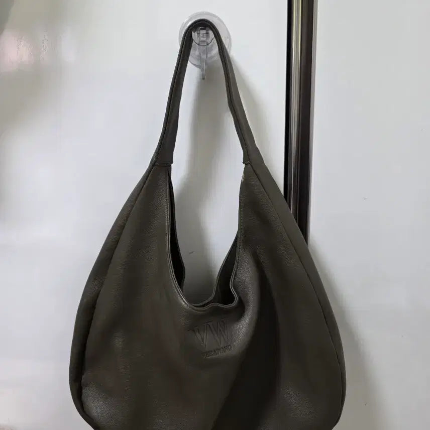 [BUNJANG] Vera Wang Leather Hobo Bag Khaki / 베라왕 레더 호보백 카키