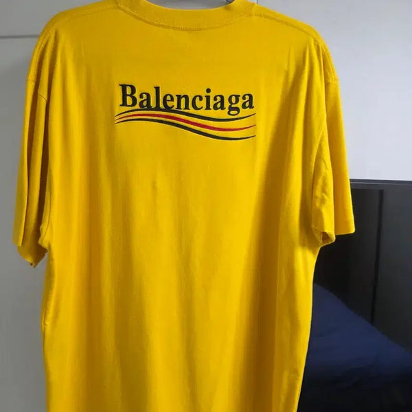 [BUNJANG] Balenciaga Embroidered Short Sleeve T-Shirt / 발렌시아가 반팔 자수