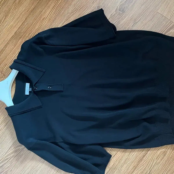 [BUNJANG] Vellie Summer Wool City Polo - Black / [110] 벨리에 썸머 울 시티 폴로 - 블랙