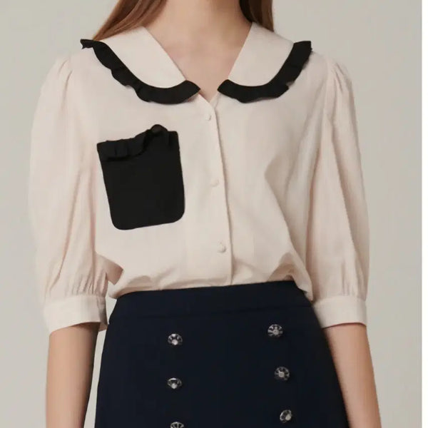 [BUNJANG] Satin Blouse / satin 샤틴 블라우스예요