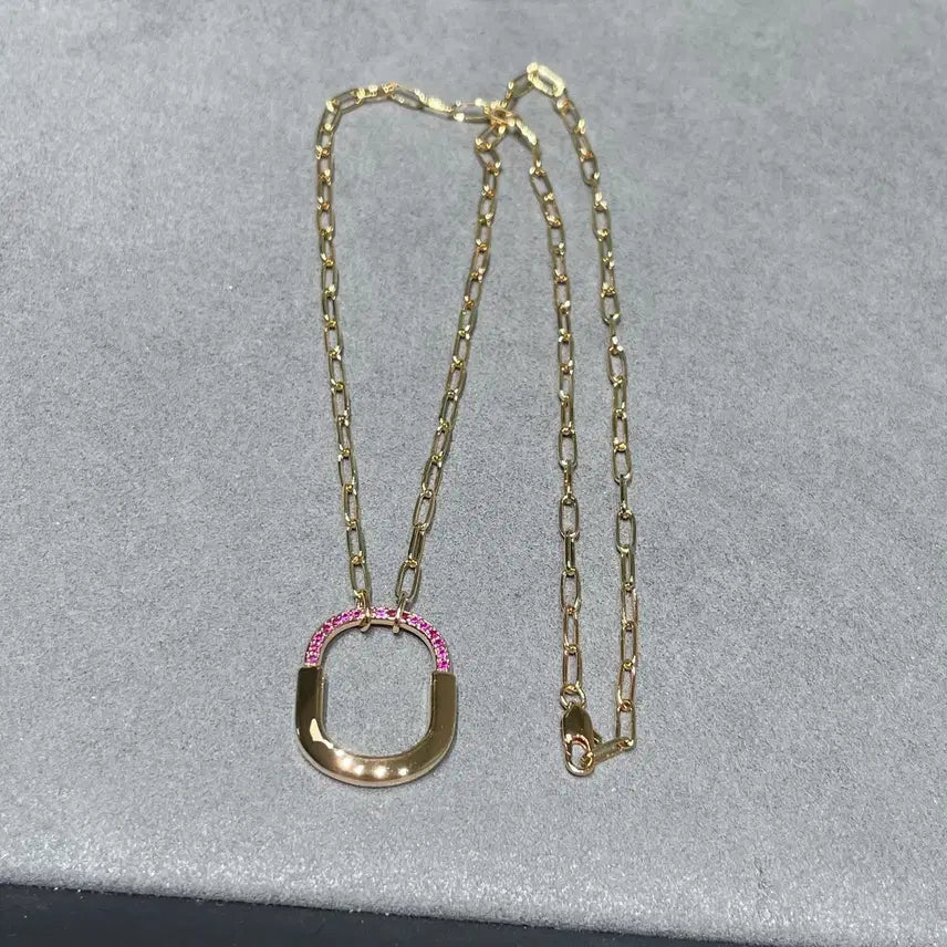 [BUNJANG] Tiffany & Co. Lock Medium Diamond Pave Necklace / 티파니 락 미디엄 다이아 세팅 목걸이