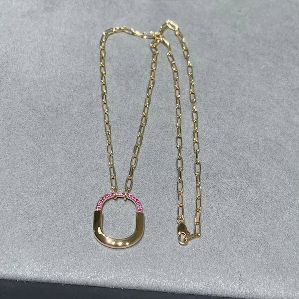 [BUNJANG] Tiffany & Co. Lock Medium Diamond Pave Necklace / 티파니 락 미디엄 다이아 세팅 목걸이