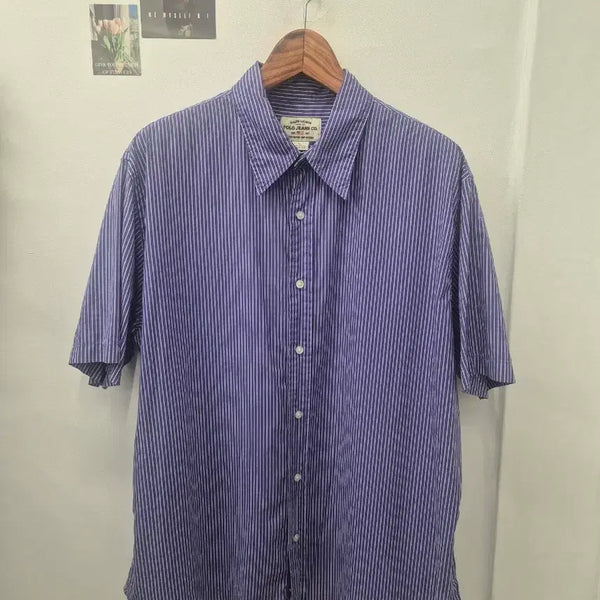 [BUNJANG] Ralph Lauren Polo Jeans Cotton Stripe Short Sleeve Shirt XL / 랄프로렌 폴로진스 코튼 스트라이프 반팔셔츠 XL