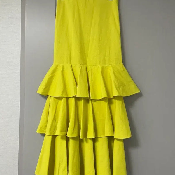 [BUNJANG] Tiered Ruffle Long Skirt / 캉캉 프릴 롱스커트