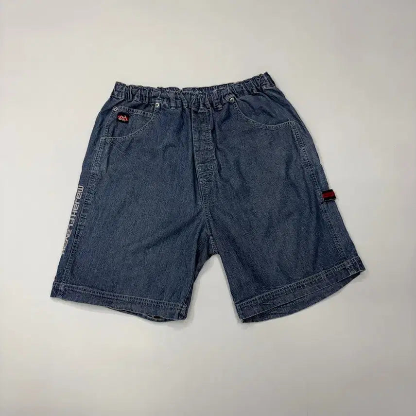 [BUNJANG] Majah Flavah Old Skool Denim Bermuda Pants (Size 32) / (32) Majah Flavah 마자 플라바 올드스쿨 데님 버뮤다 팬츠