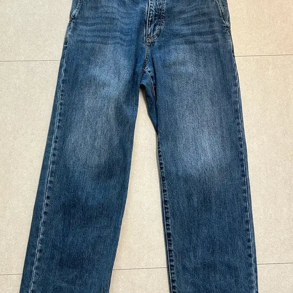 [BUNJANG] Pottery One Washed Straight Denim (Mid Blue/Size 3) / 포터리 원워시드 스트레이트 데님(미드블루/3)