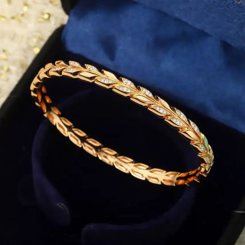 [BUNJANG] Tiffany & Co. Victoria Rose Gold Diamond Hinged Bracelet / 티파니 Victoria 로즈골드 다이아 팔찌