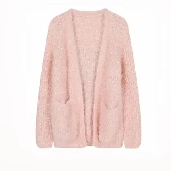 [BUNJANG] Akafishwa Twinkle Cardigan Peach Pink / (새상품)아카시화 에이블리 트윙클 가디건 피치핑크