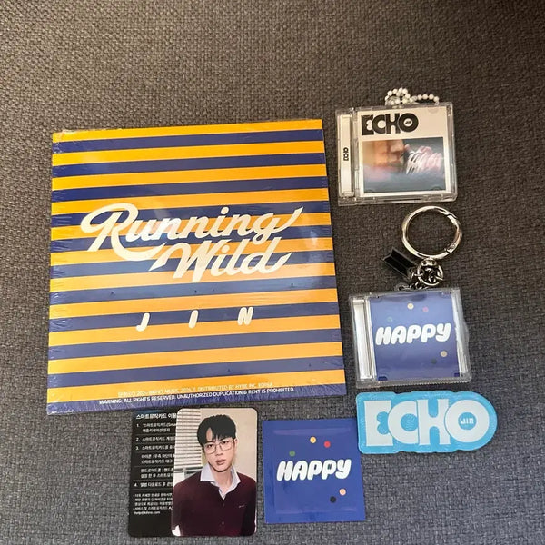 [BUNJANG] BTS Jin Running Wild Single CD Bundle Set / 진 Running Wild 싱글 CD + 해피 가챠 앨범 일괄