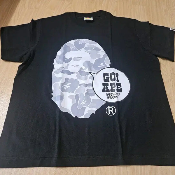 [BUNJANG] BAPE Short Sleeve T-Shirt Black / 베이프 반팔티 블랙