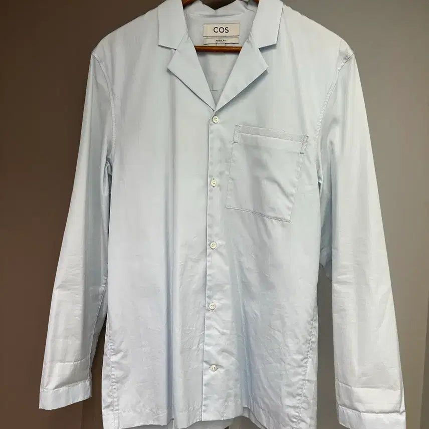 [BUNJANG] COS Open Collar Shirt Light Blue XS / Cos 오픈카라셔츠 라이트블루 Xs