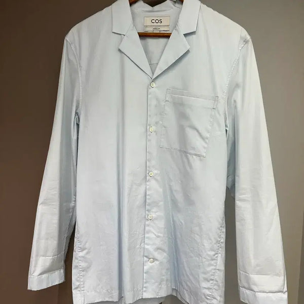 [BUNJANG] COS Open Collar Shirt Light Blue XS / Cos 오픈카라셔츠 라이트블루 Xs