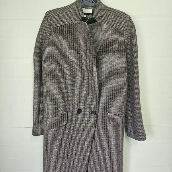 [BUNJANG] Vanessa Bruno Check Wool Coat / 바네사브루노 코트