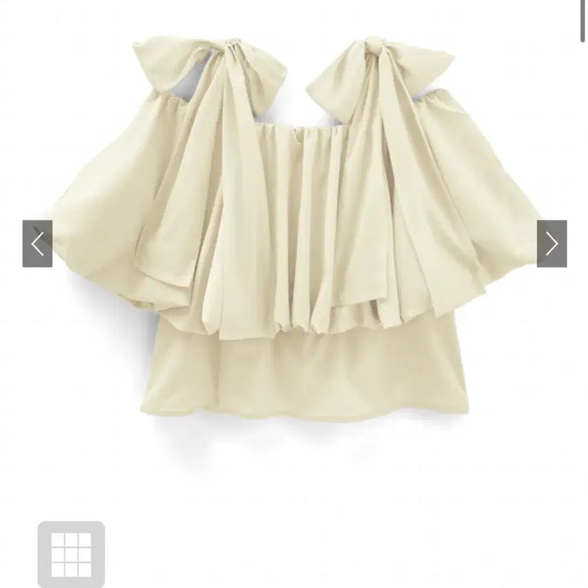 [BUNJANG] GRL Off-Shoulder Ribbon Blouse / GRL 오프숄더 리본 블라우스