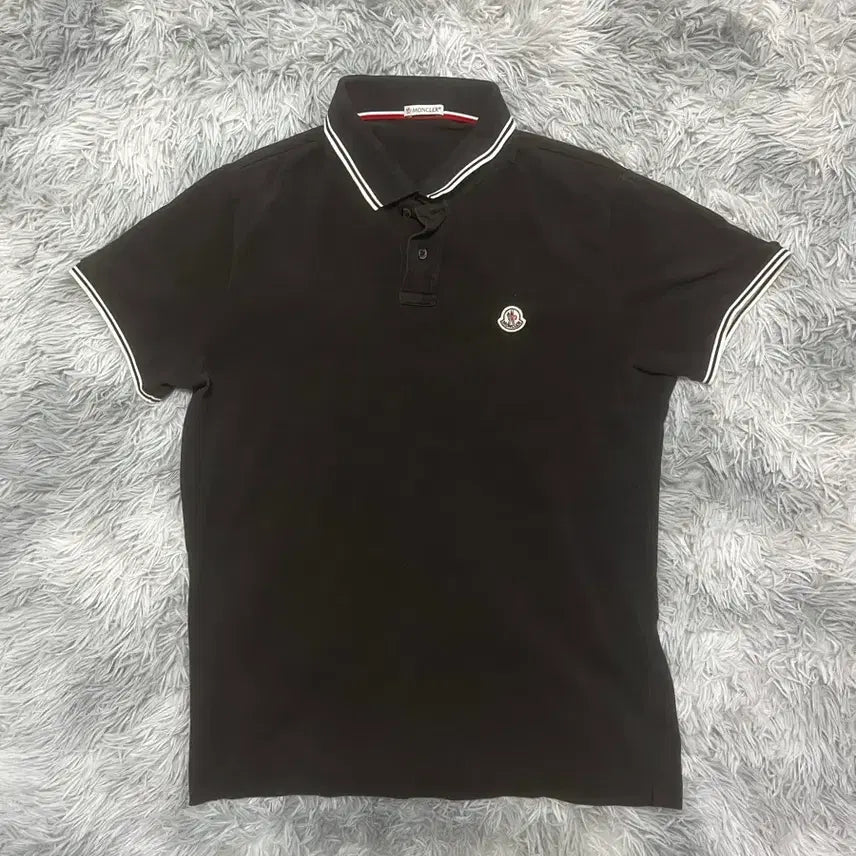 [BUNJANG] Moncler Black Label Polo Shirt Size L / [A급,L사이즈] 몽클레어 카라티 블랙