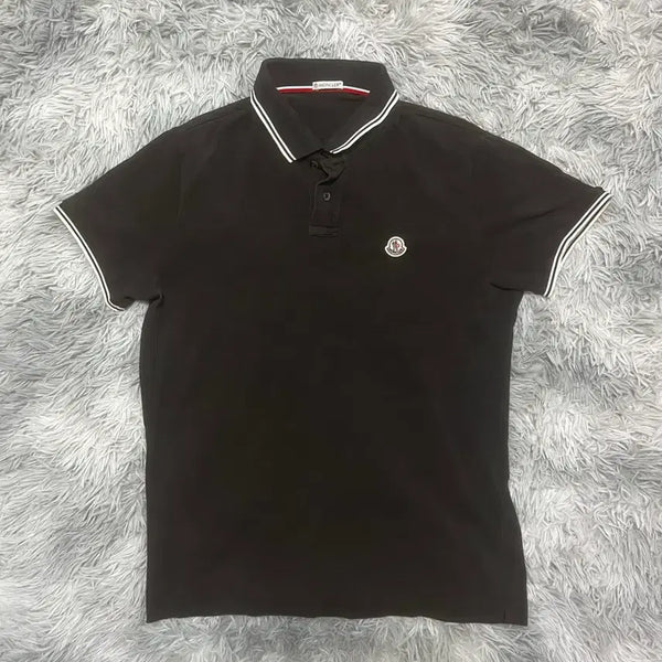 [BUNJANG] Moncler Black Label Polo Shirt Size L / [A급,L사이즈] 몽클레어 카라티 블랙