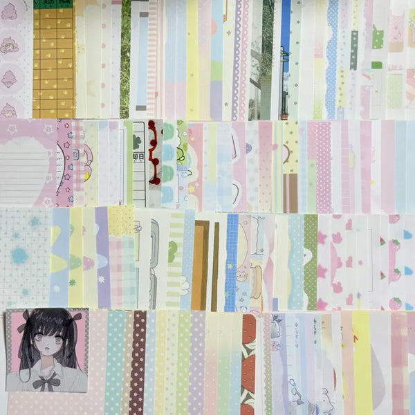 [BUNJANG] 120sheets Kiss-cut Memo Pad, Postcards, Photocards, Keyring Stickers / 무중복 120장 모조지 떡메 키스컷 소분 엽서 포카 키링 다꾸 처분