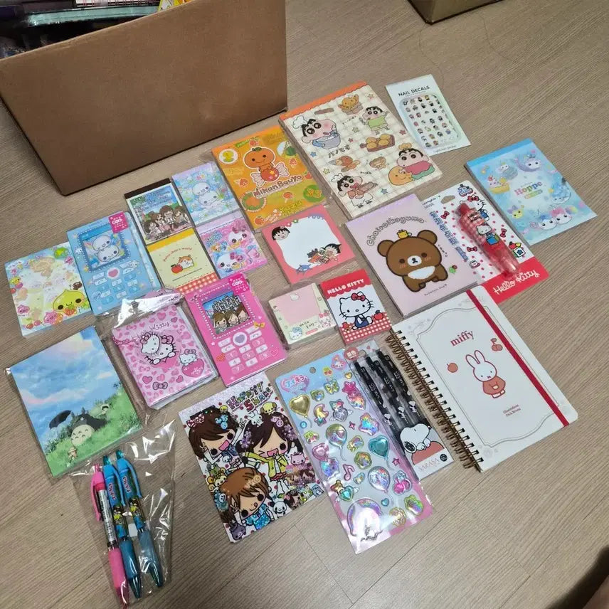 [BUNJANG] Studio Ghibli, Rilakkuma, Miffy Stationery Bundle Set / 지브리 리락쿠마 헤이세이 미피 문구 일괄