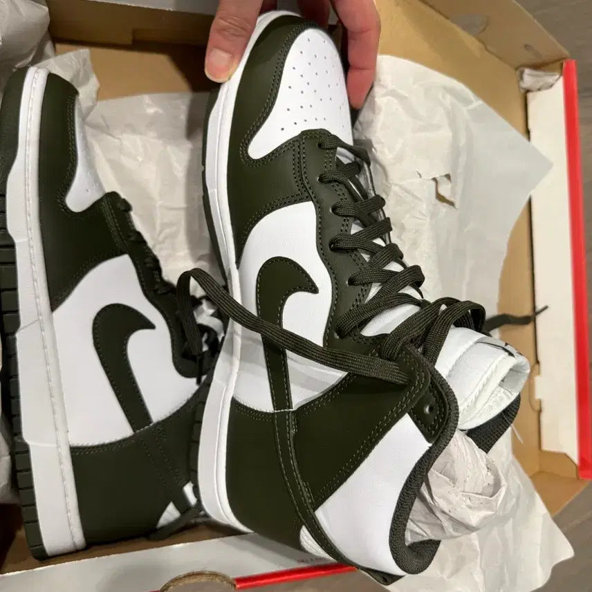 [BUNJANG] Nike Dunk High Khaki US 10 / 나이키 덩크 하이 카키 280