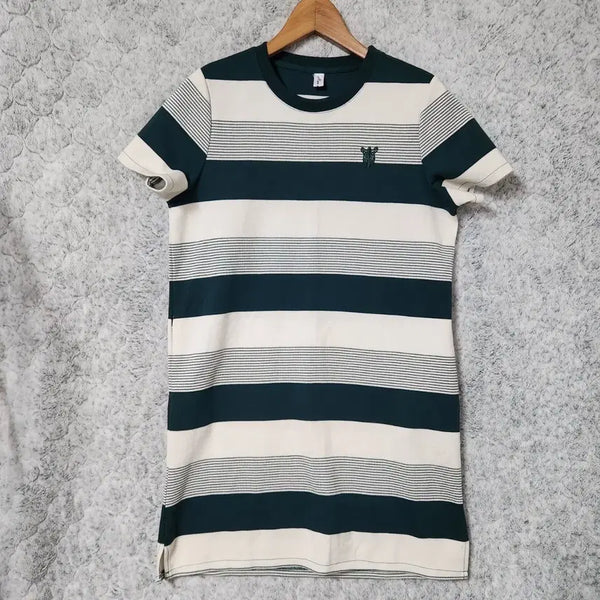 [BUNJANG] 39C Striped One-Piece T-Shirt / 39C [3] 스트라이프 원피스 티셔츠
