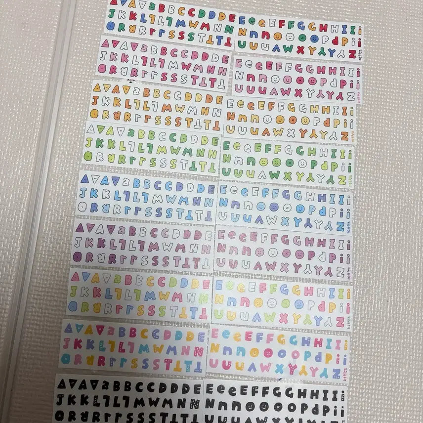 [BUNJANG] Linofriends Block Alphabet Kiss-Cut Stickers (9 Types) / 리노프렌즈 블럭알파벳 키스컷