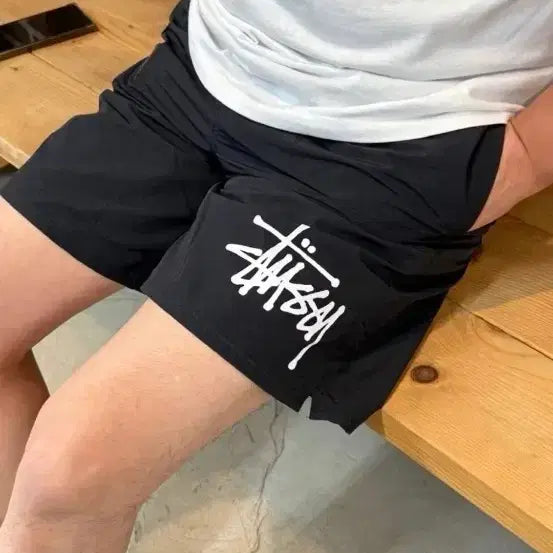 [BUNJANG] Stussy Water Shorts Black / 스투시 쇼츠 워터 바스락 반바지 블랙 새상품